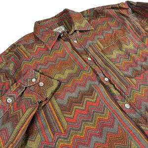 Territory Ahead Men XL Geometric Aztec L/S Button Shirt Southwest Cowboy Western